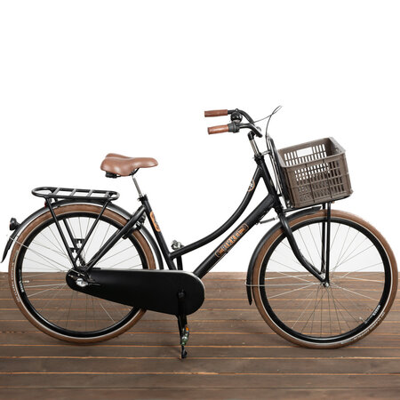 Basil Fietskrat Crate S 17,5L Brown voor MIK/Racktime