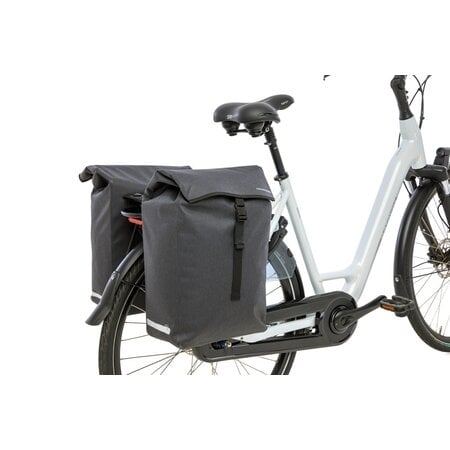 New Looxs Dubbele fietstas Hamar Double MIK 2.0 38L Antraciet