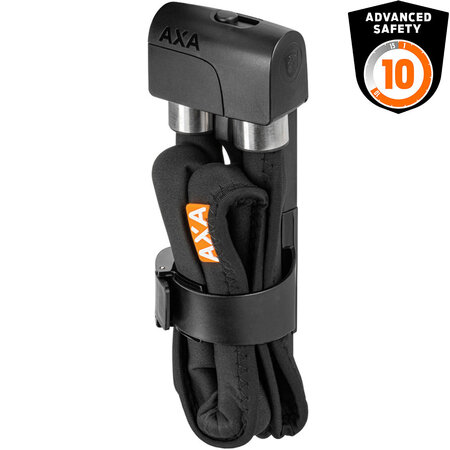 AXA Vouwslot Foldable 8-100 Zwart - Met houder - Next Generation