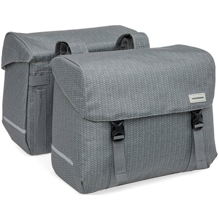 New Looxs Dubbele fietstas Mondi Joy Double 38L Nima Grey
