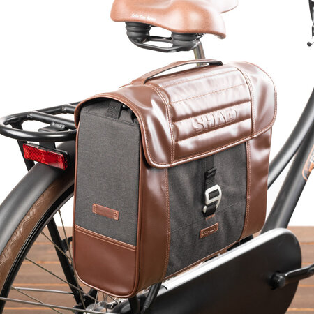 Shad Enkele Fietstas Genuine Office Bag 16L Brussels Chocolate