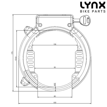 Lynx Ringslot XL OEM Zwart ART-2 - Met plug-in functie