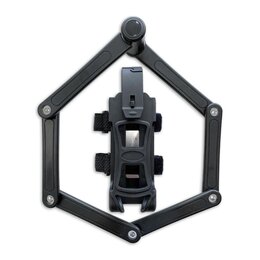 Lynx Vouwslot 85 cm Zwart met houder