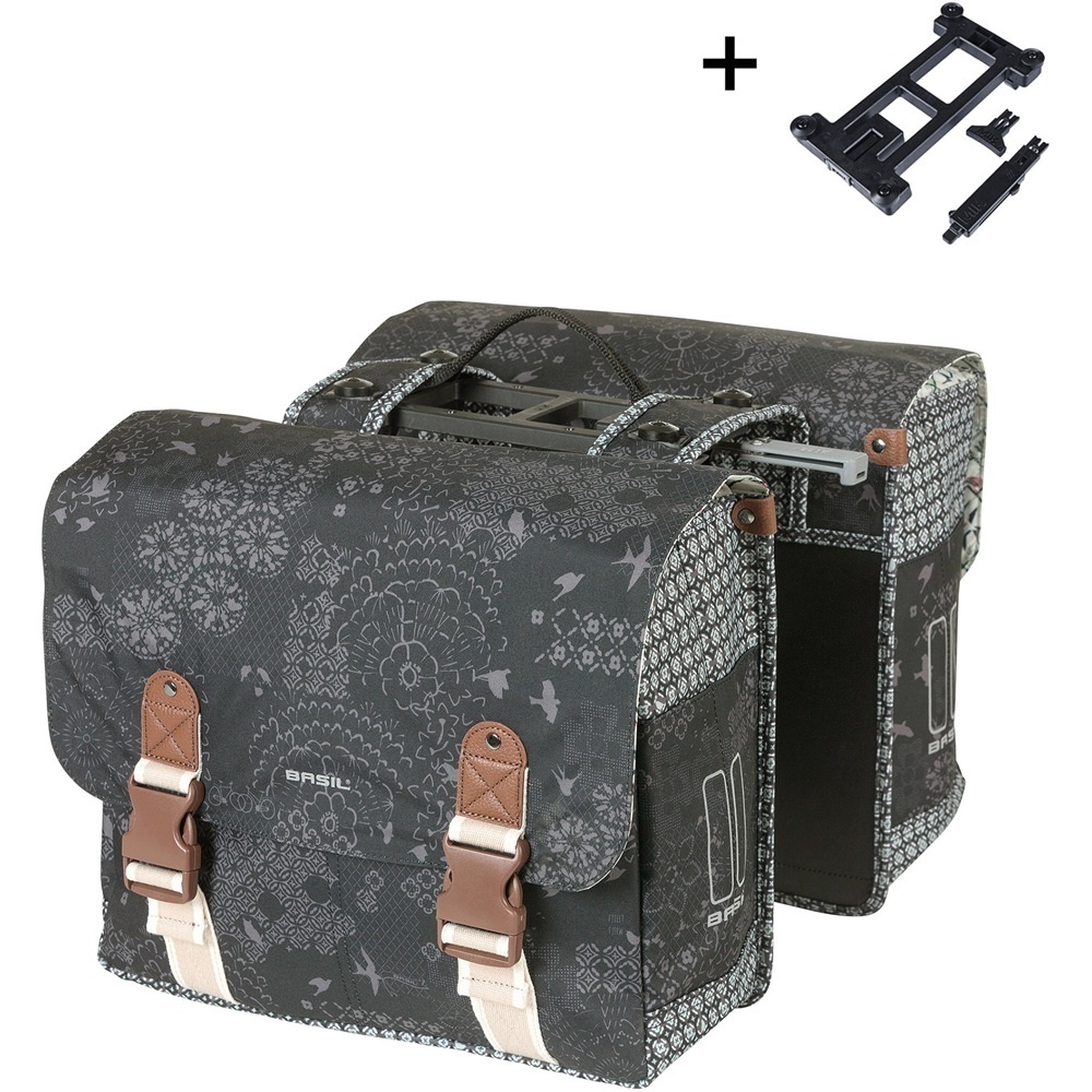 Dubbele Fietstas Bohème MIK 2.0 32L Charcoal