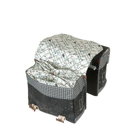 Basil Dubbele Fietstas Bohème MIK 2.0 32L Charcoal