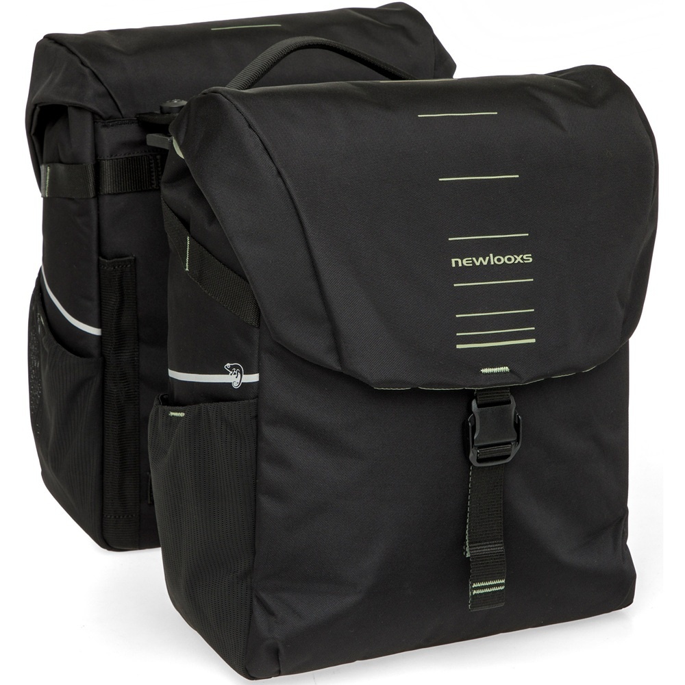 Dubbele Fietstas Vigo Double MIK 2.0 37L Zwart/Groen