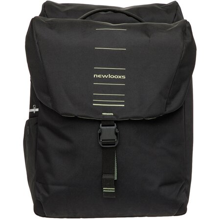 New Looxs Dubbele Fietstas Vigo Double MIK 2.0 37L Zwart/Groen