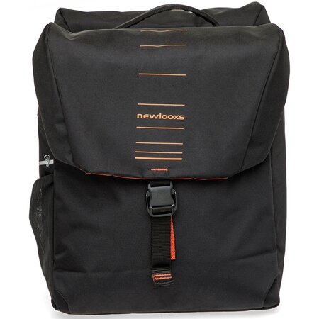 New Looxs Dubbele Fietstas Vigo Double MIK 2.0 37L Zwart/Oranje