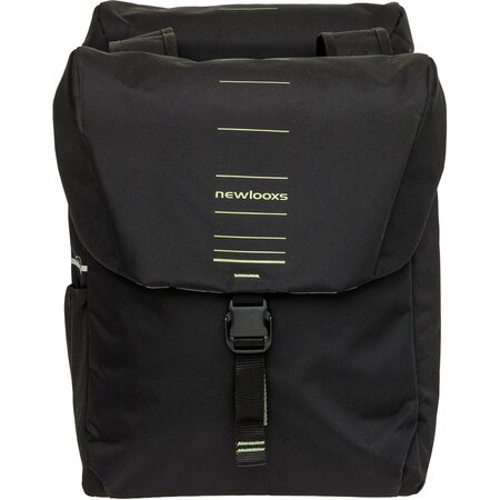 New Looxs Dubbele Fietstas Vigo Double 37L Zwart/Groen