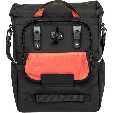 New Looxs Enkele Fietstas Vigo Single 18,5L Zwart/Oranje