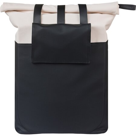 Basil Enkele fietstas Vive Shopper MIK Hooks 15-20L Wit/Zwart