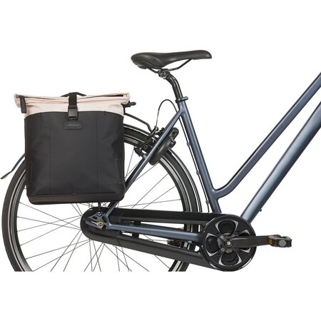 Basil Dubbele Fietstas Vive MIK 2.0 28-35L Wit/Zwart