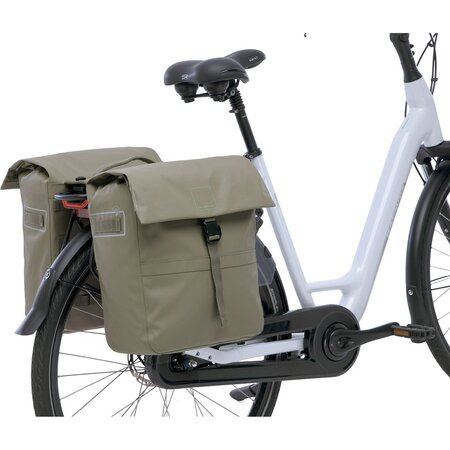 New Looxs Dubbele fietstas Leeds Double MIK 2.0 38L Taupe