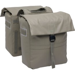 New Looxs Dubbele fietstas Leeds Double 38L Taupe