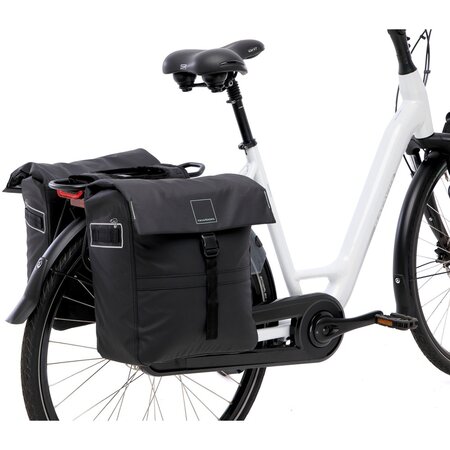 New Looxs Dubbele fietstas Leeds Double 38L Black