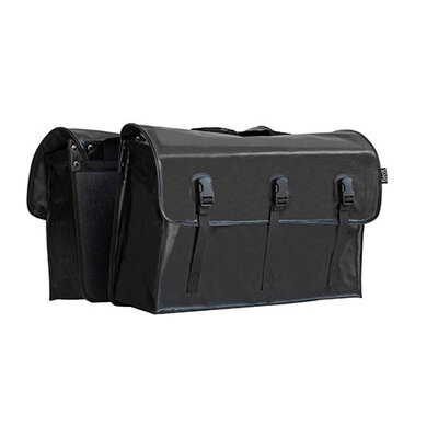 Beck Dubbele fietstas Looong 60L Zwart