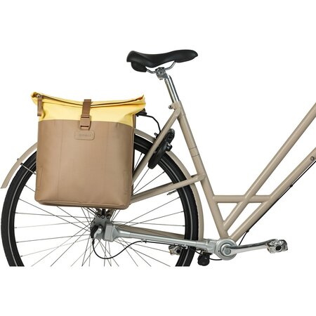 Basil Dubbele Fietstas Vive 28-35L Zand/Geel
