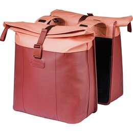 Basil Dubbele Fietstas Vive 28-35L Bordeaux/Roze