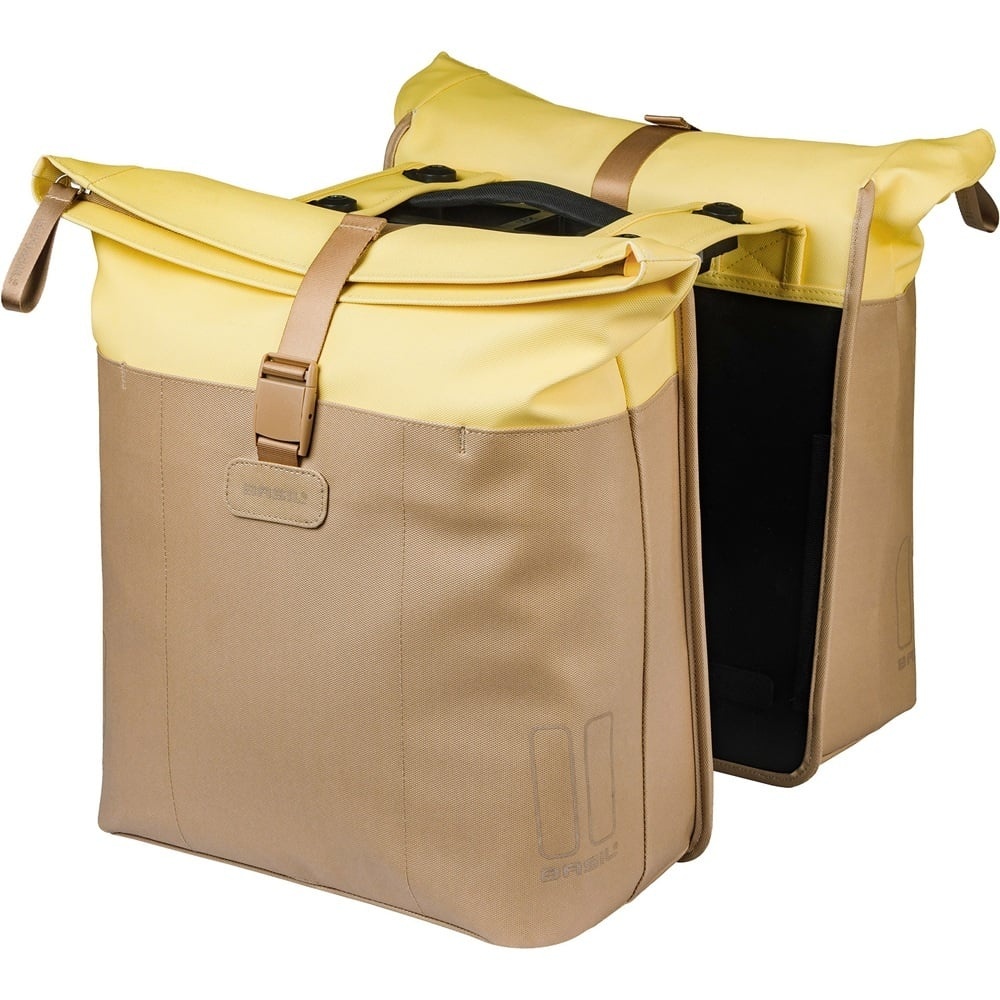 Dubbele Fietstas Vive MIK 2.0 28-35L Zand/Geel