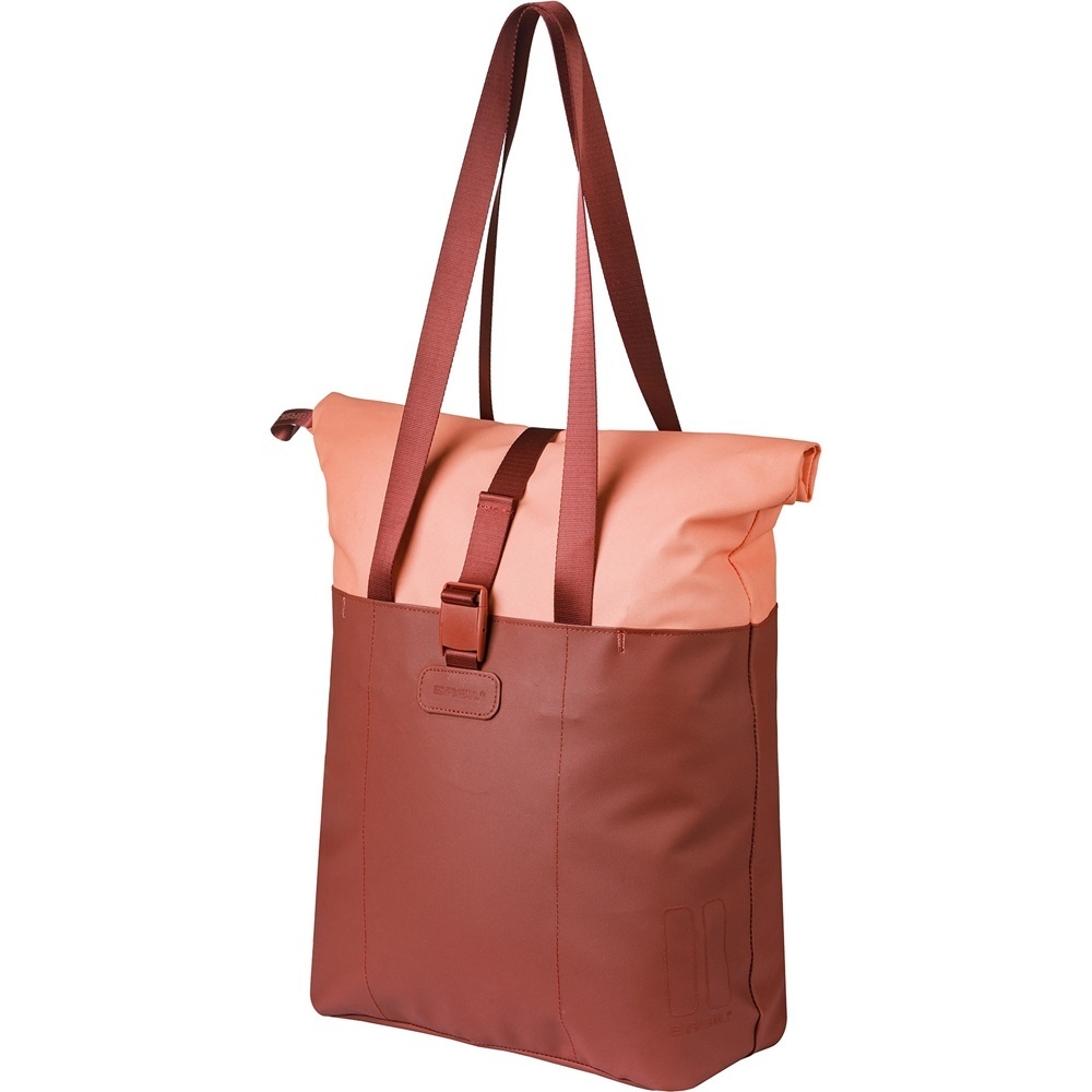 Enkele fietstas Vive Shopper MIK Hooks 15-20L Bordeaux/Roze