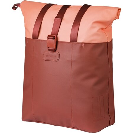 Basil Enkele fietstas Vive Shopper MIK Hooks 15-20L Bordeaux/Roze