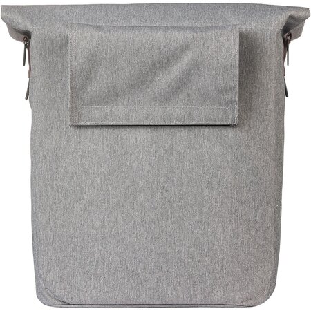 Basil Enkele fietstas City Shopper MIK Hooks 16L Grey Melee