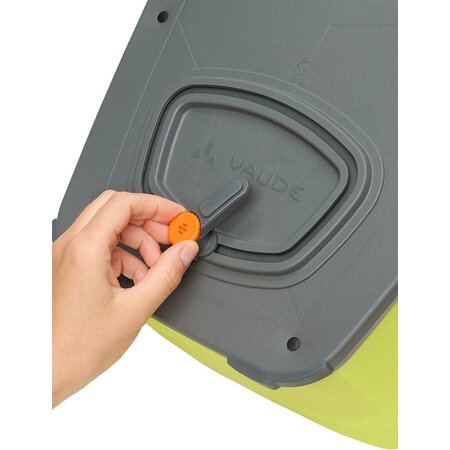 Vaude Enkele fietstas Aqua Back Single 24L Bright Green - waterdicht