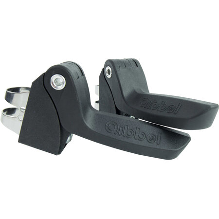 Qibbel 6+ Junior Seat compleet - Granite Grey - Met voetsteunen