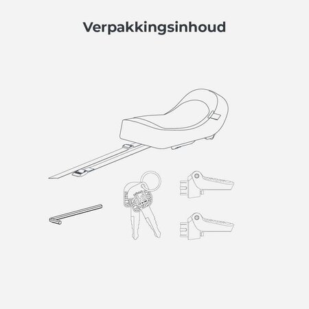 Urban Iki Junior Fietszitje Bincho Black/Inaho Beige - zonder montagekader