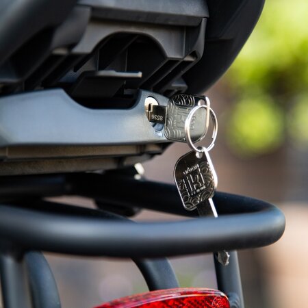 Urban Iki Junior Fietszitje Bincho Black/Inaho Beige - zonder montagekader