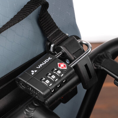 Vaude TSA Combinatiehangslot II Zwart