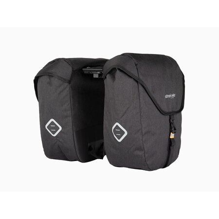 AtranVelo Dubbele fietstas ZAP 50L AVS Zwart - met AVS-adapter