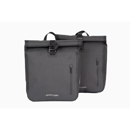 AtranVelo Enkele fietstassen Travel AVS 34L Grijs/Zwart - Set van twee tassen