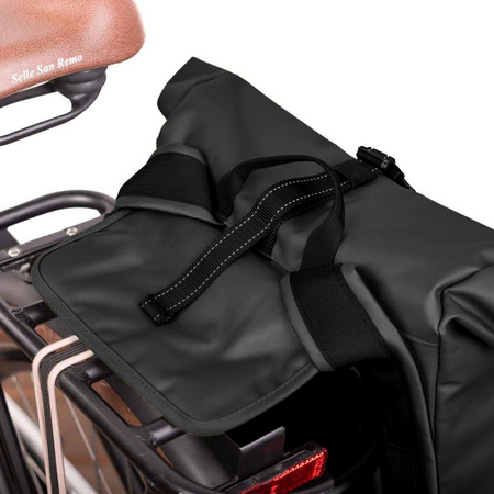 Urban Proof Enkele fietstas en rugtas Rolltop Backpack Recycled 20L Zwart