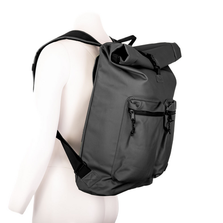 Urban Proof Enkele fietstas en rugtas Rolltop Backpack Recycled 20L Zwart