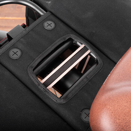 FastRider Dubbele fietstas Canvas 36 47L Zwart