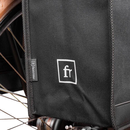 FastRider Dubbele fietstas Canvas 36 47L Zwart