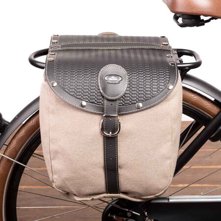 Selle Monte Grappa British Bisaccia Zwart/Beige