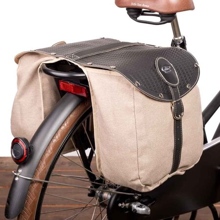 Selle Monte Grappa British Bisaccia Zwart/Beige