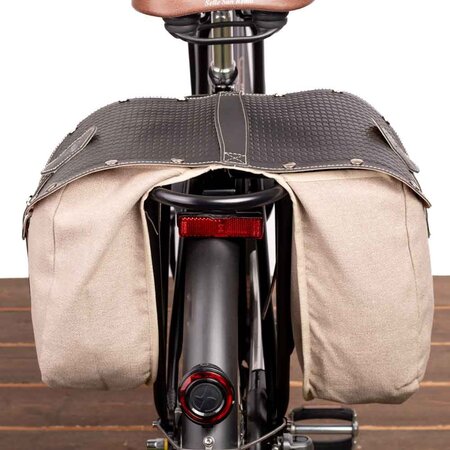 Selle Monte Grappa British Bisaccia Zwart/Beige