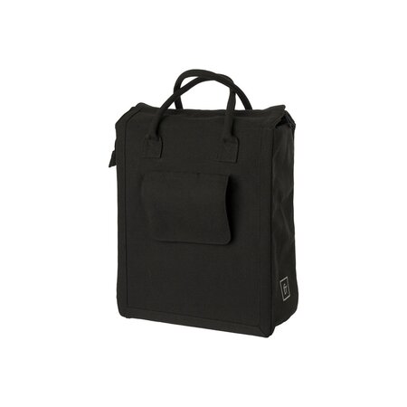 FastRider Enkele fietstas Canvas Classic Shopper 19L Zwart CG
