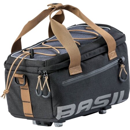 Basil Miles Trunkbag 7L MIK Bagagedragertas Black brown