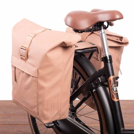 Basil Dubbele fietstas Brooklyn 41L Zand