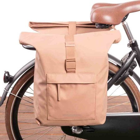 Basil Dubbele fietstas Brooklyn 41L Zand