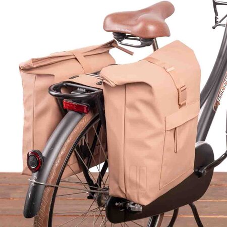 Basil Dubbele fietstas Brooklyn 41L Zand
