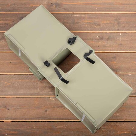 Clarijs Dubbele fietstas 40L Mat Olive - Zonder anti-diefstalring