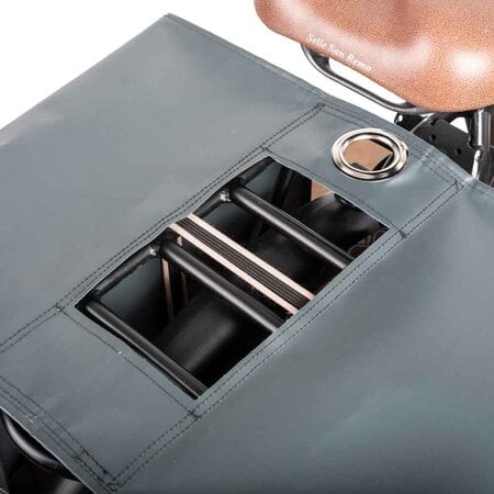 Clarijs Dubbele fietstas XL 46L Mat Grijs - Met anti-diefstalring