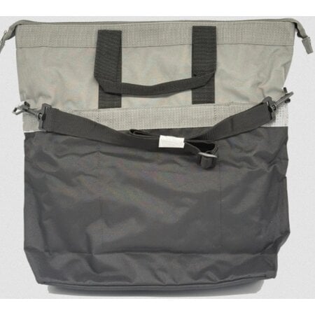 Shopper Fietstas 20L Recycled - Zwart/Grijs