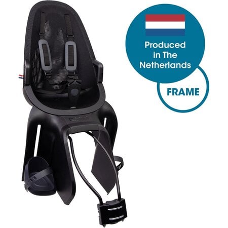 Qibbel Achterzitje Air Midnight Black - framebevestiging