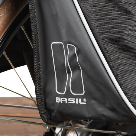Basil Dubbele fietstas Forte MIK 2.0 35L Zwart